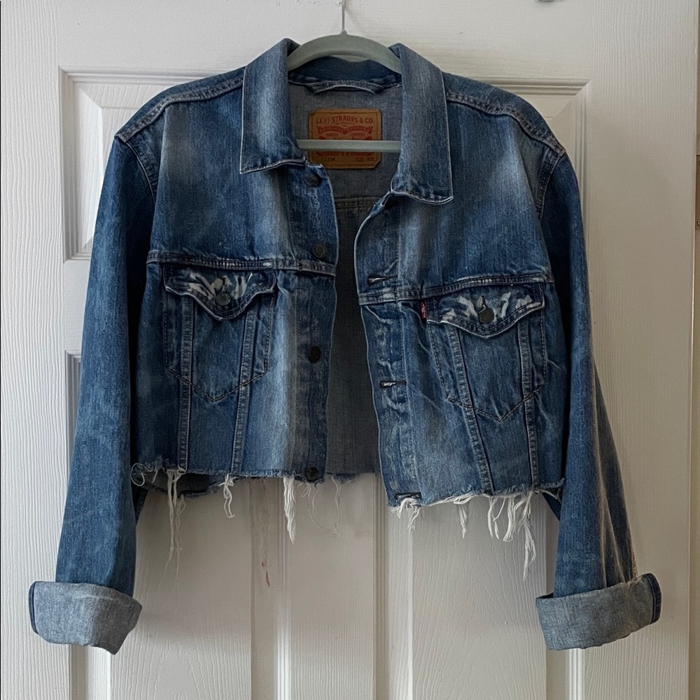 Vintage Levi's Blue Classic Cropped Jean Jacket
